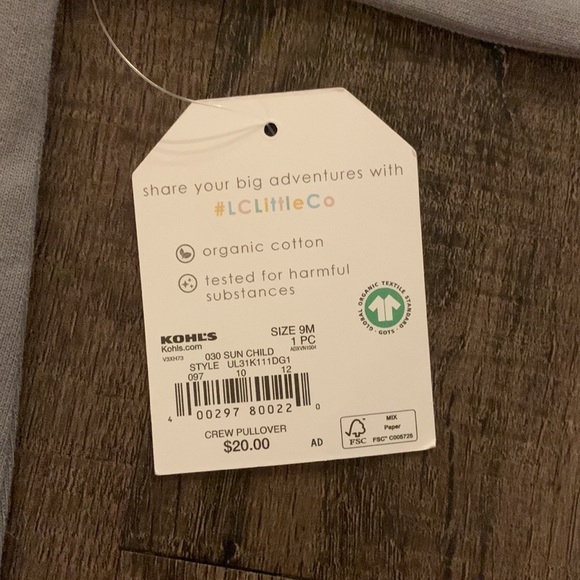 NWT Little Co Sweatshirt - Picture 2 of 3